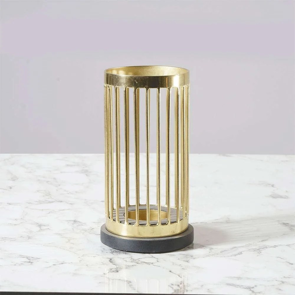 Κηροπήγιο Για Ρεσώ Μεταλλικό 9220-3 10x10x18,5cm Gold Supergreens Metal