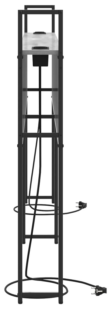 vidaXL Κεφαλάρι Αποθήκης Γκρι sonoma 180 cm Επεξεργασμένο ξύλο