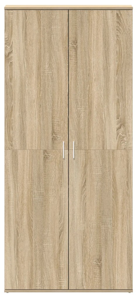 vidaXL Ντουλάπι Παπουτσιών Σονομά Οάκ 80x39x180 εκ Επεξεργασμένο Ξύλο