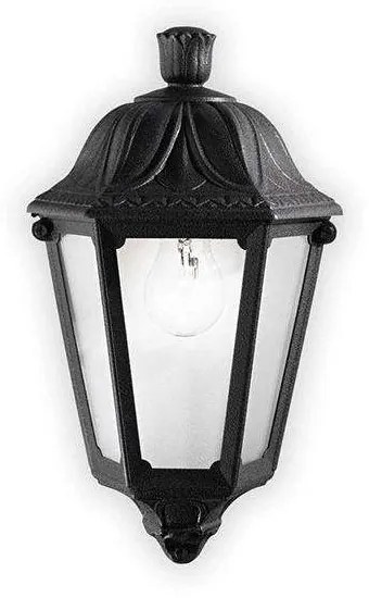 Φωτιστικό Τοίχου-Απλίκα Anna 101552 22x13x35cm 1xE27 23W Black Ideal Lux