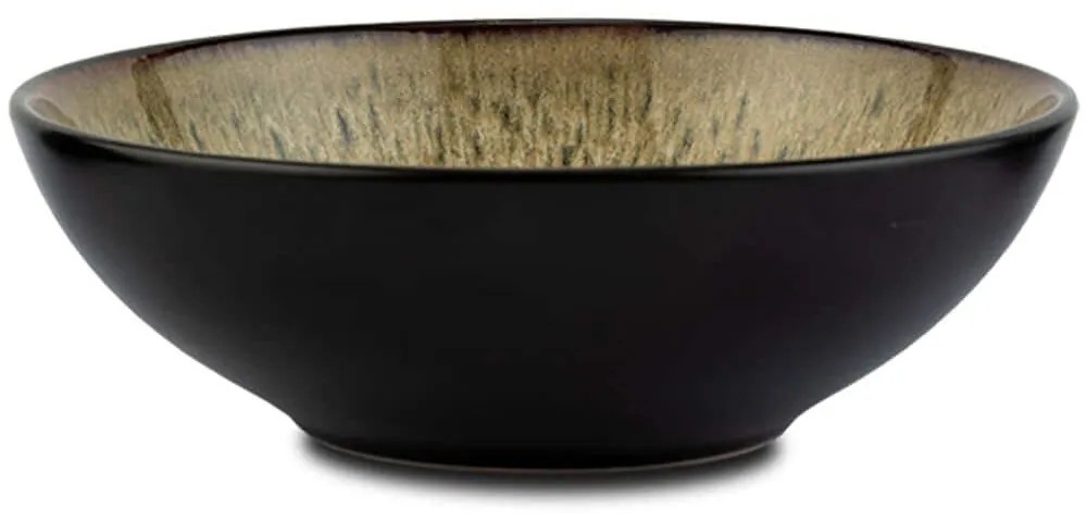 Μπωλ Δημητριακών Skylar 10-017-036 Φ18x5,6cm Black-Brown Nava Πηλός