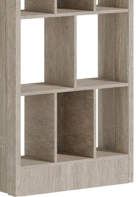 Βιβλιοθήκη Dividre sonoma oak μελαμίνης 80x30x181εκ 80x30x181 εκ.