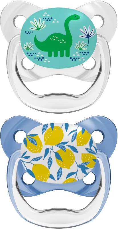 DR. BROWN'S Πιπίλα πεταλούδα ορθο/κη μπλε, επίπεδο 2, 6-18 μηνών (2 τεμ.) PV 22402