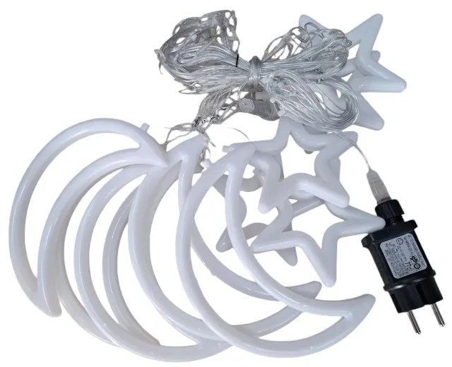 Χριστουγεννιάτικα φώτα LED - Κουρτίνα - 3m/10 - 272314 - Warm White-272314_ww