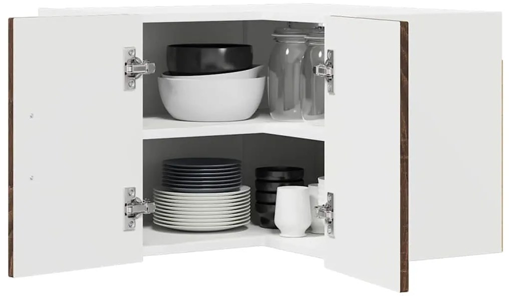 vidaXL Ντουλάπα Κουζίνας Καφέ δρυς 57 x 57 x 40 εκ. Επεξεργασμένο ξύλο