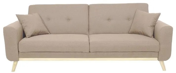 Καναπές - Kρεβάτι Carmelo Ύφασμα Μπέζ 214x80x86 εκ. 214x80x86 εκ.