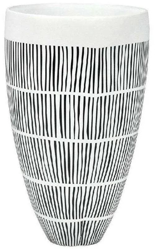 Βάζο NFU427 16x26,5cm White-Black Espiel Πορσελάνη