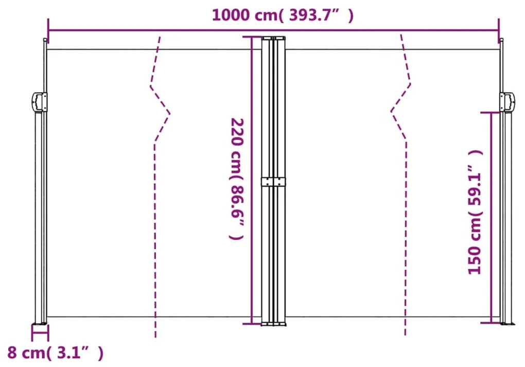 ΣΚΙΑΣΤΡΟ ΠΛΑΪΝΟ ΣΥΡΟΜΕΝΟ TAUPE 220 X 1000 ΕΚ. 4004784