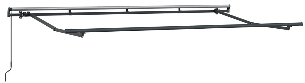 vidaXL Κατενάντα με Ρολό Κρεμ 350 x 200 x 120 εκ Ύφασμα, Μέταλλο