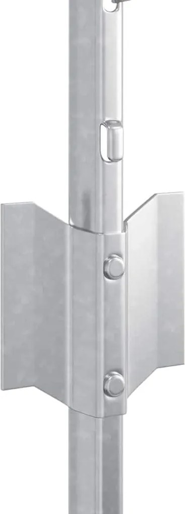 vidaXL Στύλος Περιφράξεων 5 pcs Ασημί 60 cm Ατσάλι