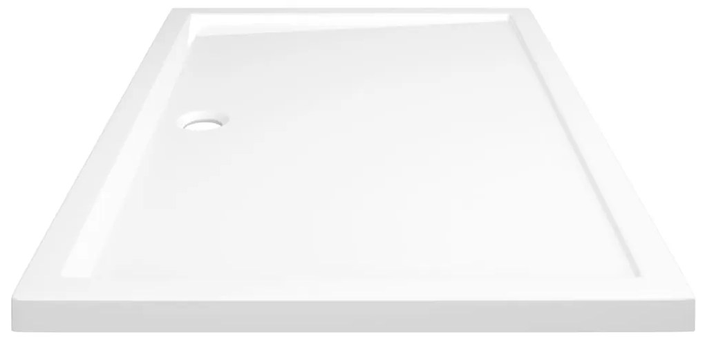 vidaXL Βάση Ντουζιέρας Ορθογώνια Λευκή 80 x 120 εκ. από ABS