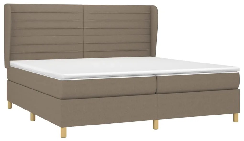 ΚΡΕΒΑΤΙ BOXSPRING ΜΕ ΣΤΡΩΜΑ TAUPE 200X200 ΕΚ. ΥΦΑΣΜΑΤΙΝΟ 3128633