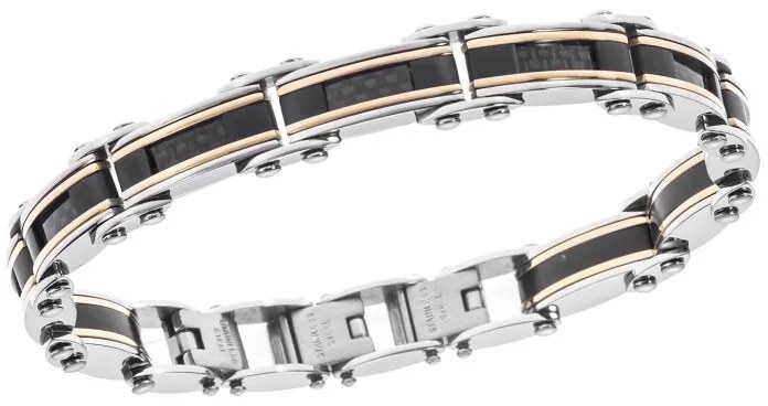 Βραχιόλι Senza Men&#039;s Steel Double Face