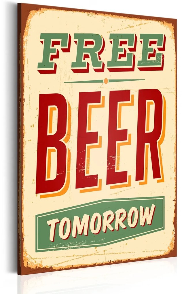 Πίνακας - Free Beer Tomorrow 40x60