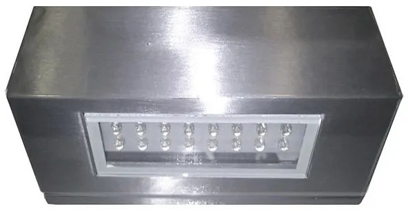 Adeleq Led Φωτιστικό Μονό Ορθογώνιο Επίτοιχο Αλουμινίου 1.6W Μπλε Σατινέ 9-7059664