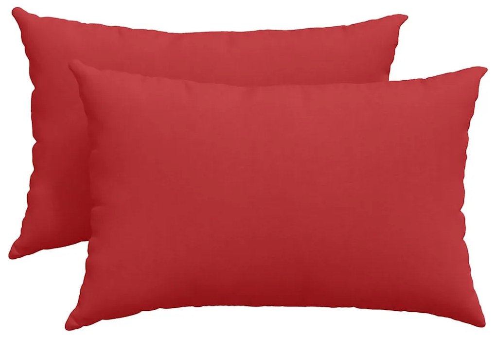 vidaXL Μαξιλάρι Καναπέ 2 pcs Κόκκινο 60 x 40 cm ύφασμα
