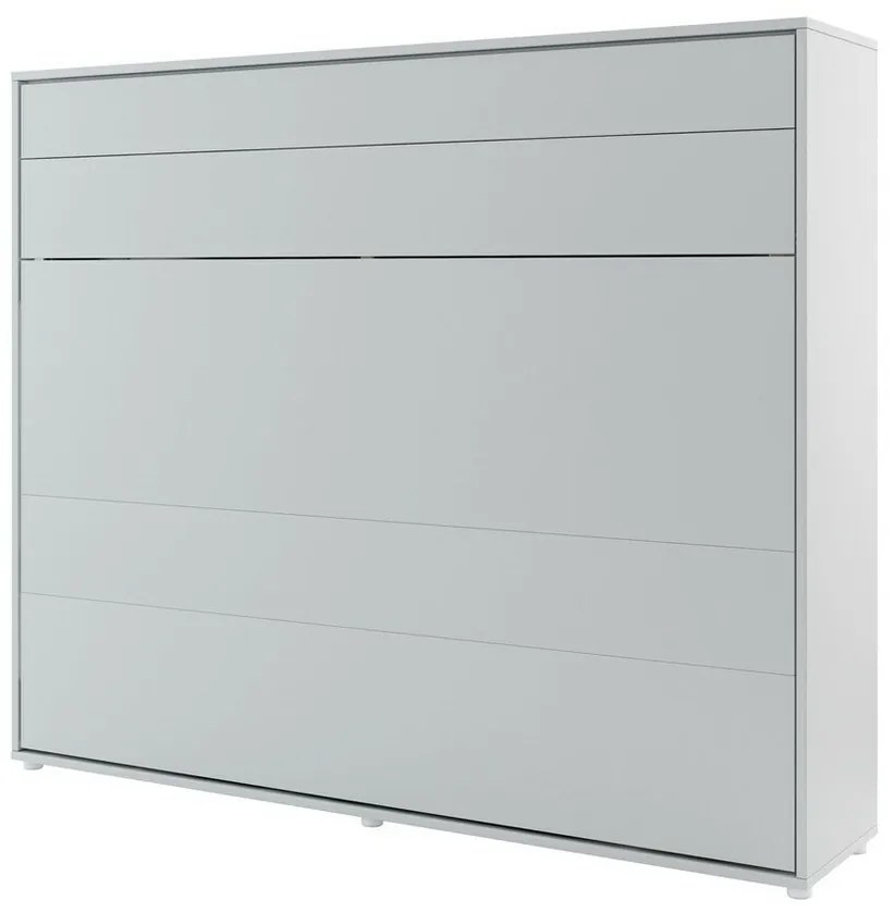 Σετ επίπλων Concept Pro Lenart AH143, Γκρι, Πλαστικοποιημένη μοριοσανίδα, Τάβλες για Κρεβάτι, 160x200, Ενιαίος, Με κρεβάτι, Με πρόσθετο εξοπλισμό