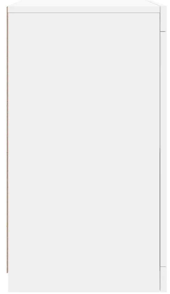 vidaXL Μπουφές με Φώτα LED Λευκός 163 x 37 x 67 εκ.