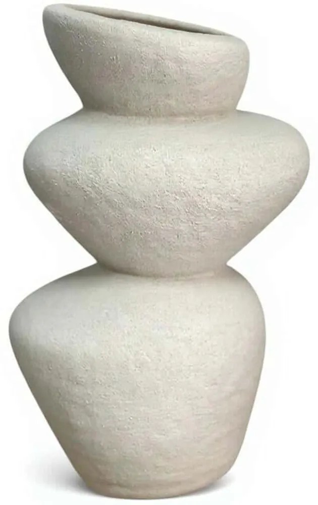 Βάζο Luma 546HAR1102 Φ12x25cm Beige Aberto Design Κεραμικό