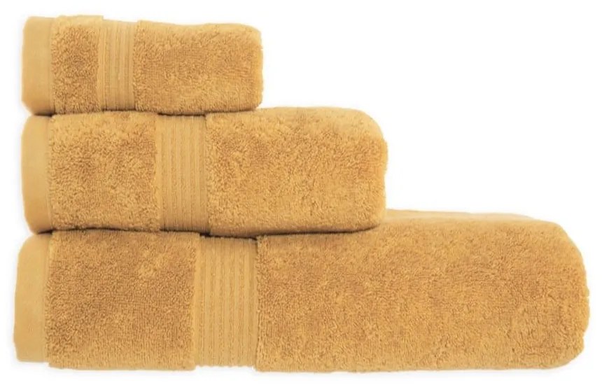 Πετσέτα Aegean-705 Mustard Nef-Nef Body 80x160cm 100% Βαμβάκι