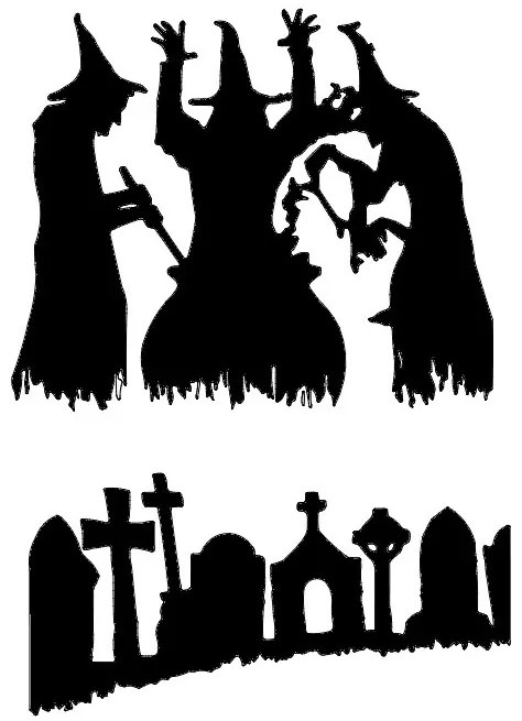 Intra απο ξύλο plywood 3mm-4mm πάχος - Νεκροταφείο αποκριών Δίασταση 30x30 cm Intraeaxys-eo2rd678