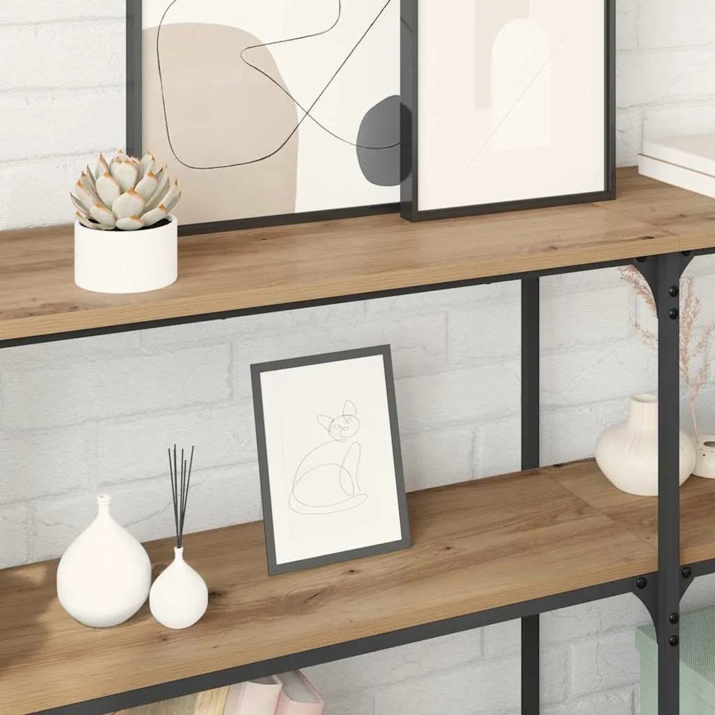 vidaXL Τραπέζι κονσόλας Artisan Oak 150 x 29 x 75 εκ