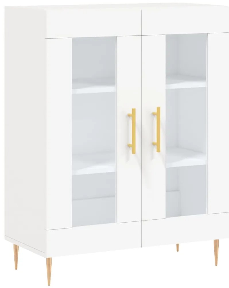 vidaXL Ντουλάπι Λευκό 69,5x34x180 εκ. από Επεξεργασμένο Ξύλο