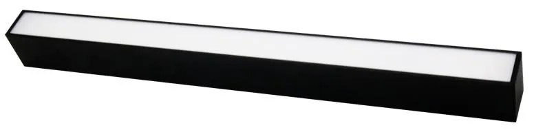 Adeleq Φωτιστικό LED Αλουμινίου Γραμμικό Στενό 36W 230V 3000K 120cm Μαύρο 21-120036001