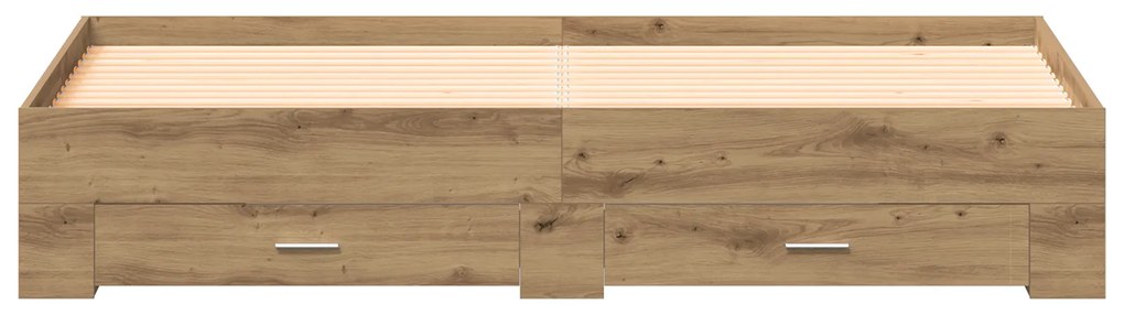vidaXL Κρεβάτι με Συρτάρια Artisan Oak 180x200 cm Επεξεργασμένο Ξύλο