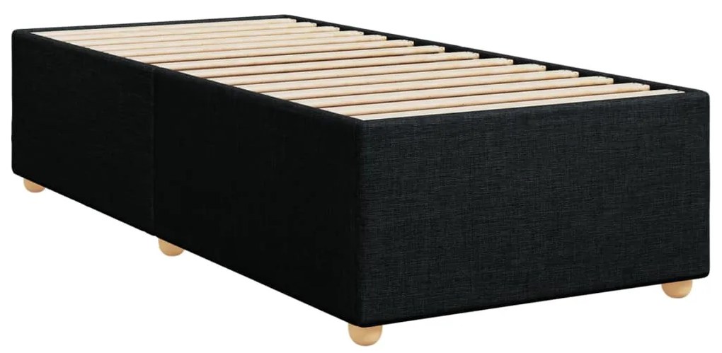 ΚΡΕΒΑΤΙ BOXSPRING ΜΕ ΣΤΡΩΜΑ ΜΑΥΡΟ 80 X 200 ΕΚ. ΥΦΑΣΜΑΤΙΝΟ 3291123