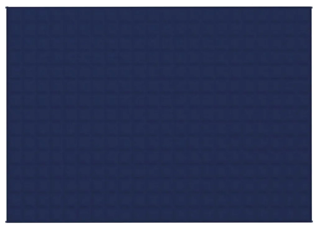 vidaXL Κουβέρτα Βαρύτητας Μπλε 155 x 220 εκ. 7 κ. Υφασμάτινη