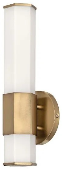 Απλίκα Φωτιστικό Μπάνιου LED 12W IP44 Facet Quintiesse Elstead Lighting-QN-FACET-LED1-HB-BATH-Ορείχαλκος QN-FACET-LED1-HB-BATH