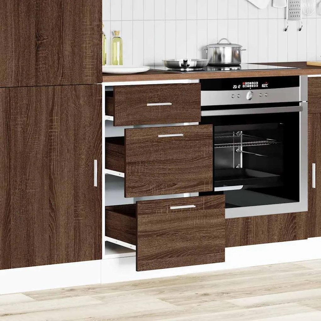 vidaXL Ντουλάπι "Lyon" Καφέ Δρυς 40x46x81,5 εκ. από Τεχνητό Ξύλο