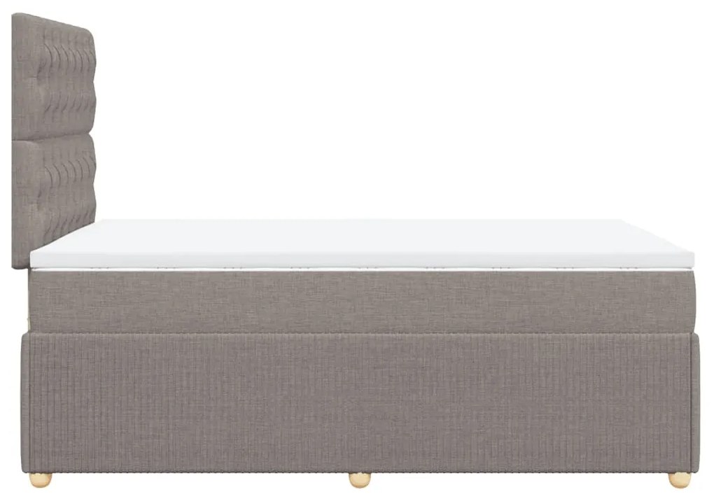 ΚΡΕΒΑΤΙ BOXSPRING ΜΕ ΣΤΡΩΜΑ TAUPE 120X200 ΕΚ. ΥΦΑΣΜΑΤΙΝΟ 3294334