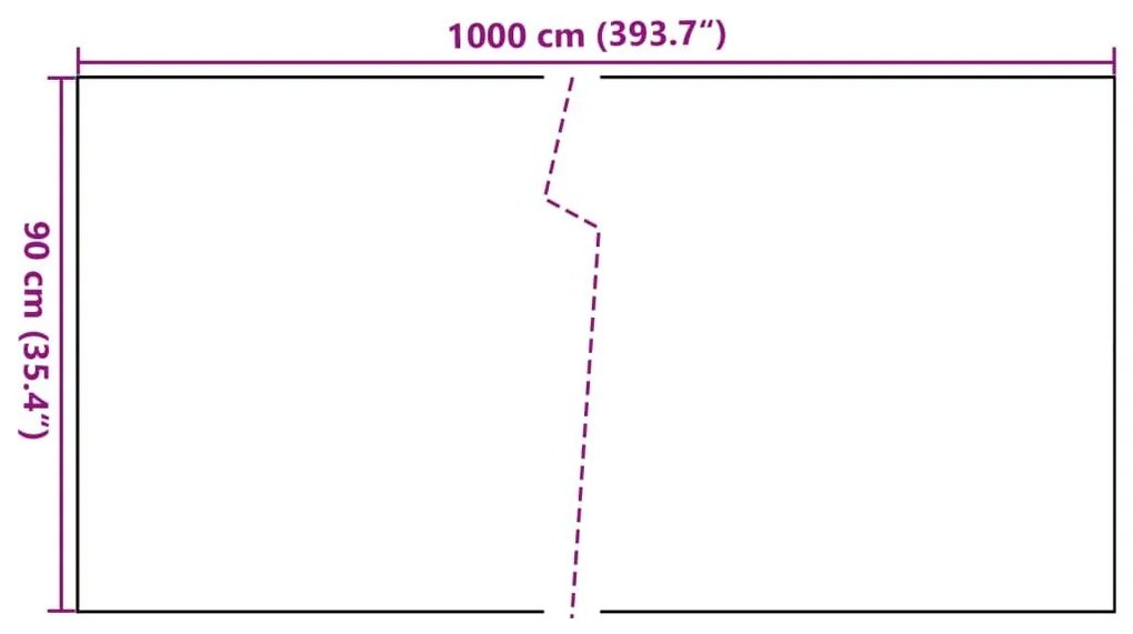 Διαχωριστικό Βεράντας Μαύρο 1000 x 90 εκ. από Συνθετικό Ρατάν - Μαύρο