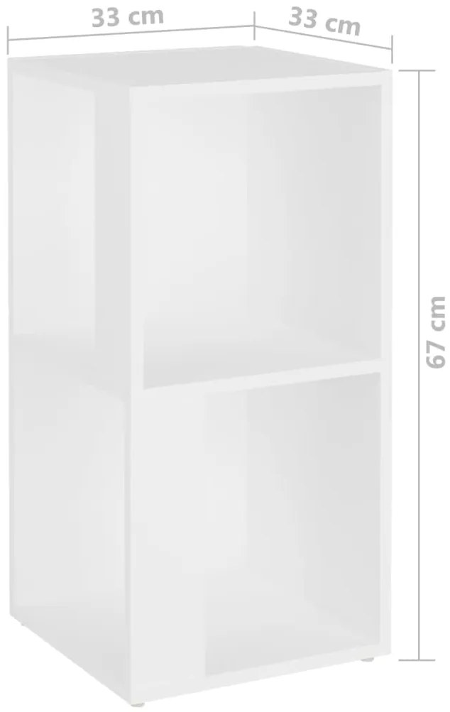 vidaXL Ντουλάπι Γωνία Λευκό 33x33x67 εκ. από Επεξ. Ξύλο