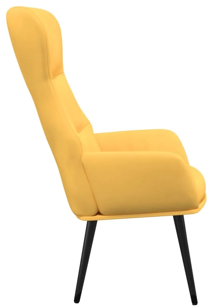 vidaXL Πολυθρόνα Relax Κίτρινο Μουσταρδί Υφασμάτινη