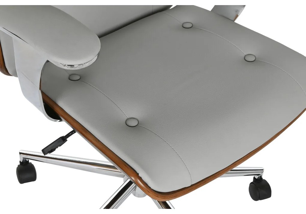 Καρέκλα γραφείου με κεφαλάρι Home ESPRIT Μπεζ Ελεφαντόδοντο