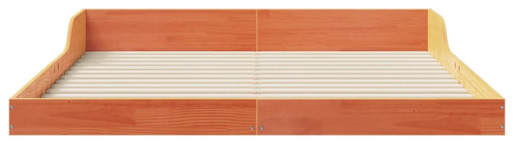 vidaXL Σκελετός Κρεβατιού Καφέ κεριού 160 x 200 cm Μασίφ ξύλο πεύκου