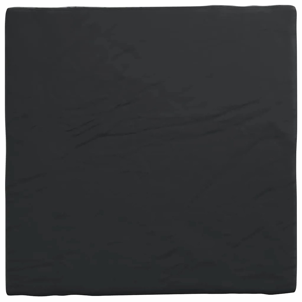 vidaXL Κάλυμμα Τραπέζι Μονόχρωμο Μαύρο 122 x 122 x 15 εκ ύφασμα