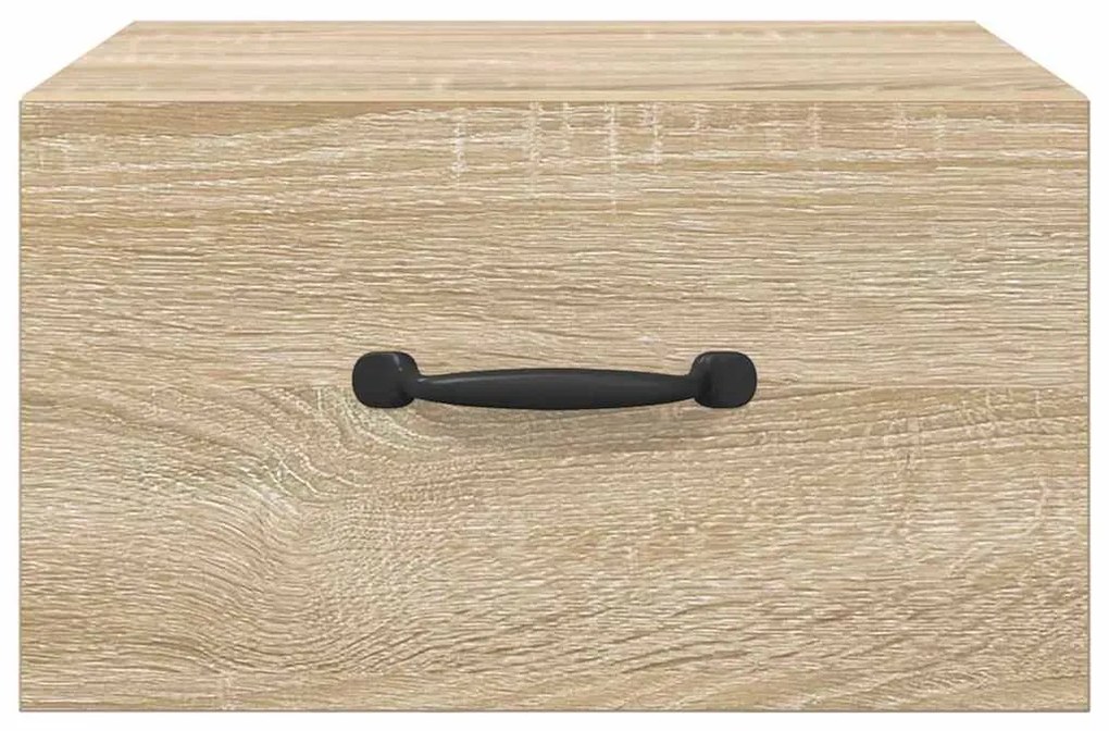 vidaXL Κομοδίνα Επιτοίχια 2 τεμ. Sonoma Δρυς 35 x 35 x 20 εκ.