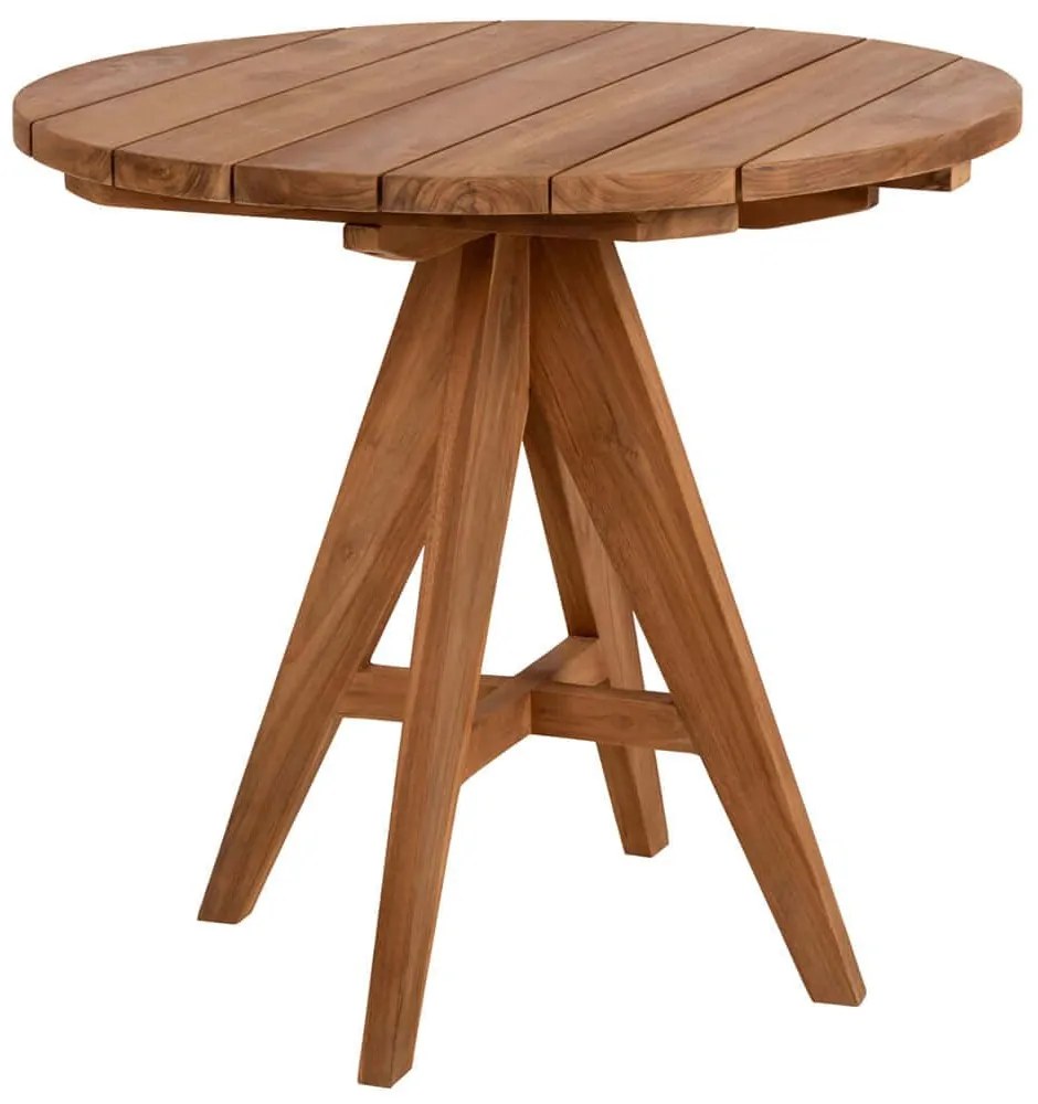 Τραπέζι Κήπου Leo HM9623.11 Φ80x75cm Natural