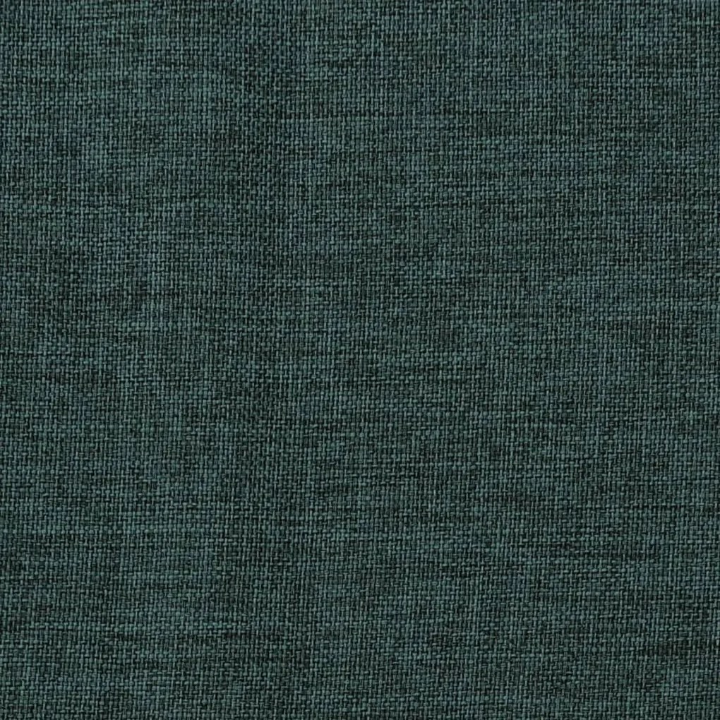 vidaXL Κουρτίνα Συσκότισης με Όψη Λινού & Γάντζους Πράσινη 290x245 εκ.