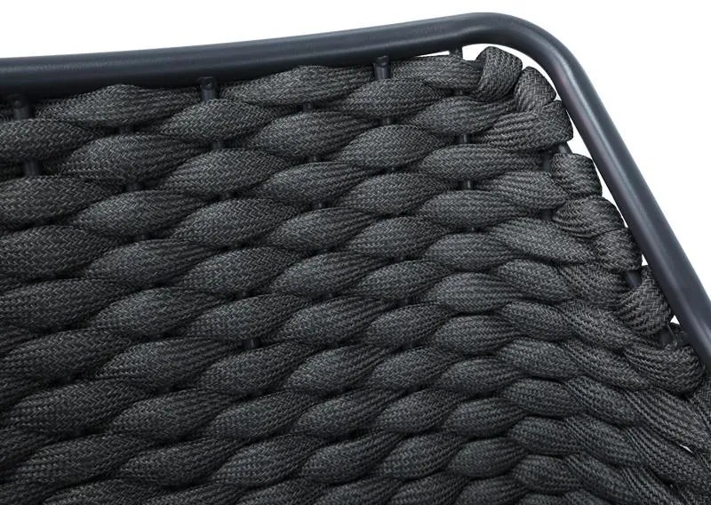 Καρέκλα - Πολυθρόνα Ortegia αλουμινίου-pp στοιβαζόμενη με γκρι σκελετό και μαξιλάρι 57x62x82 εκ. 57x62x82 εκ.