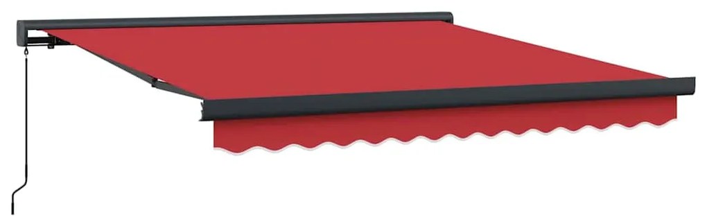 vidaXL Σκηνίτσα Αναδιπλούμενη Κόκκινο 350 x 250 εκ Ύφασμα, Μέταλλο