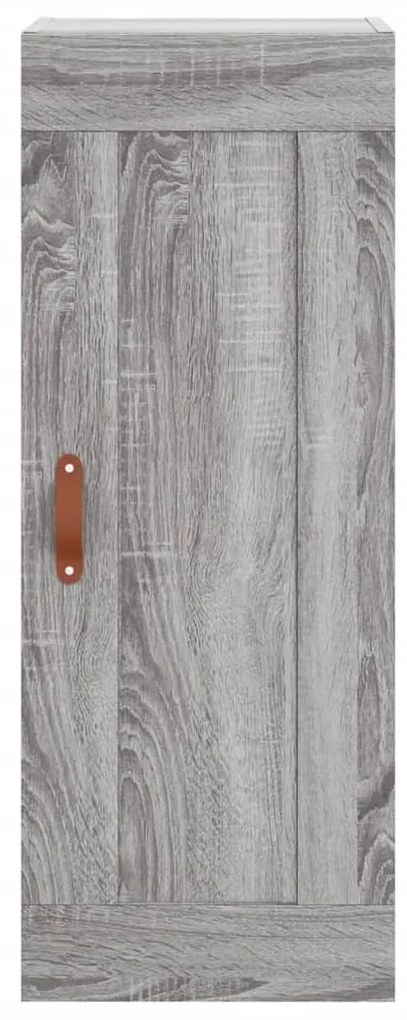 vidaXL Μπουφές Sonoma Γκρι 34,5 x 34 x 180 εκ. από Επεξεργασμένο Ξύλο
