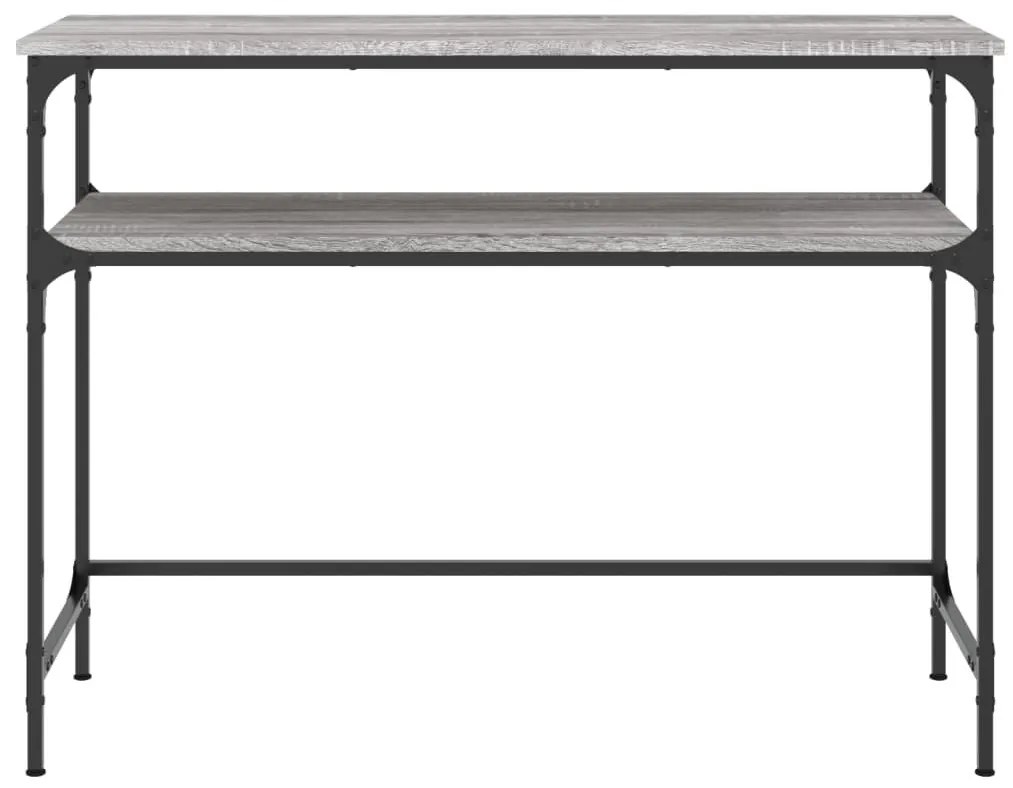 Τραπέζι Κονσόλα Γκρι Sonoma 100x35,5x75 εκ. Επεξεργασμένο Ξύλο - Γκρι