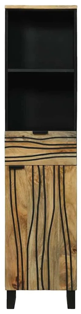 vidaXL Ντουλάπα Μπάνιου Καφέ 38 x 33 x 160 εκ. Μασίφ ξύλο μάνγκο