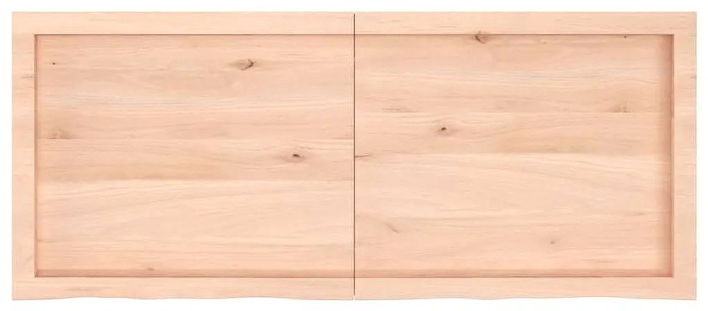 vidaXL Ράφι Τοίχου 120x50x(2-4) εκ. από Ακατέργαστο Μασίφ Ξύλο Δρυός