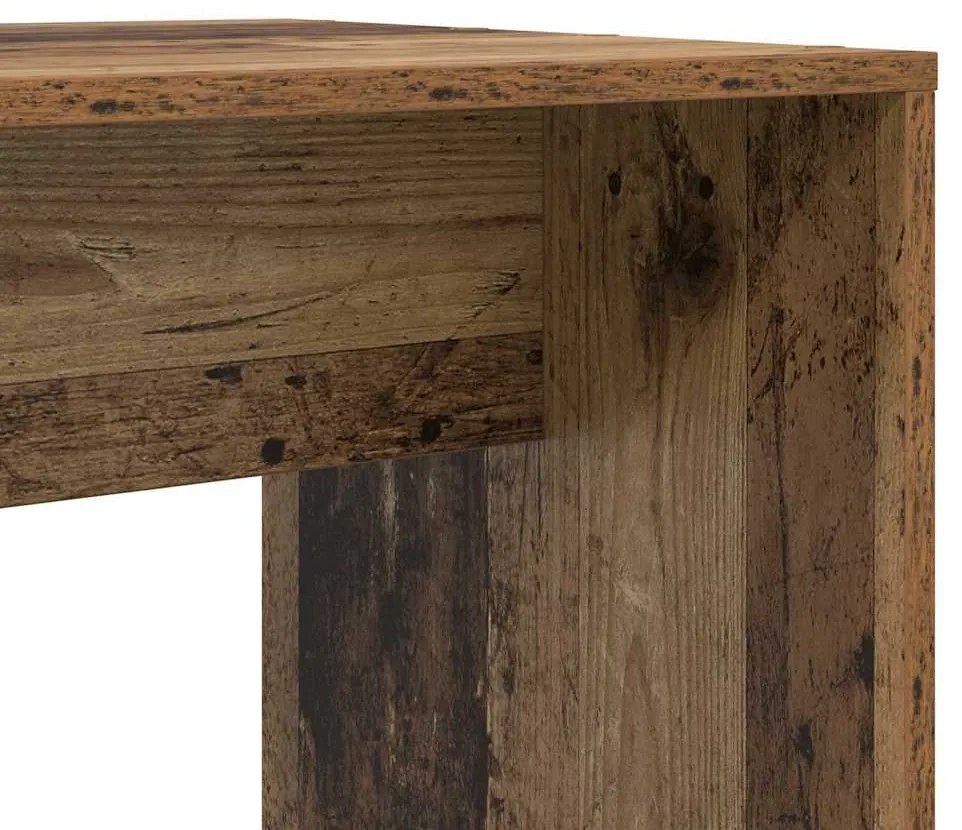 vidaXL Γραφείο Παλαιό ξύλο 138.5 x 55 x 143 εκ Επεξεργασμένο ξύλο
